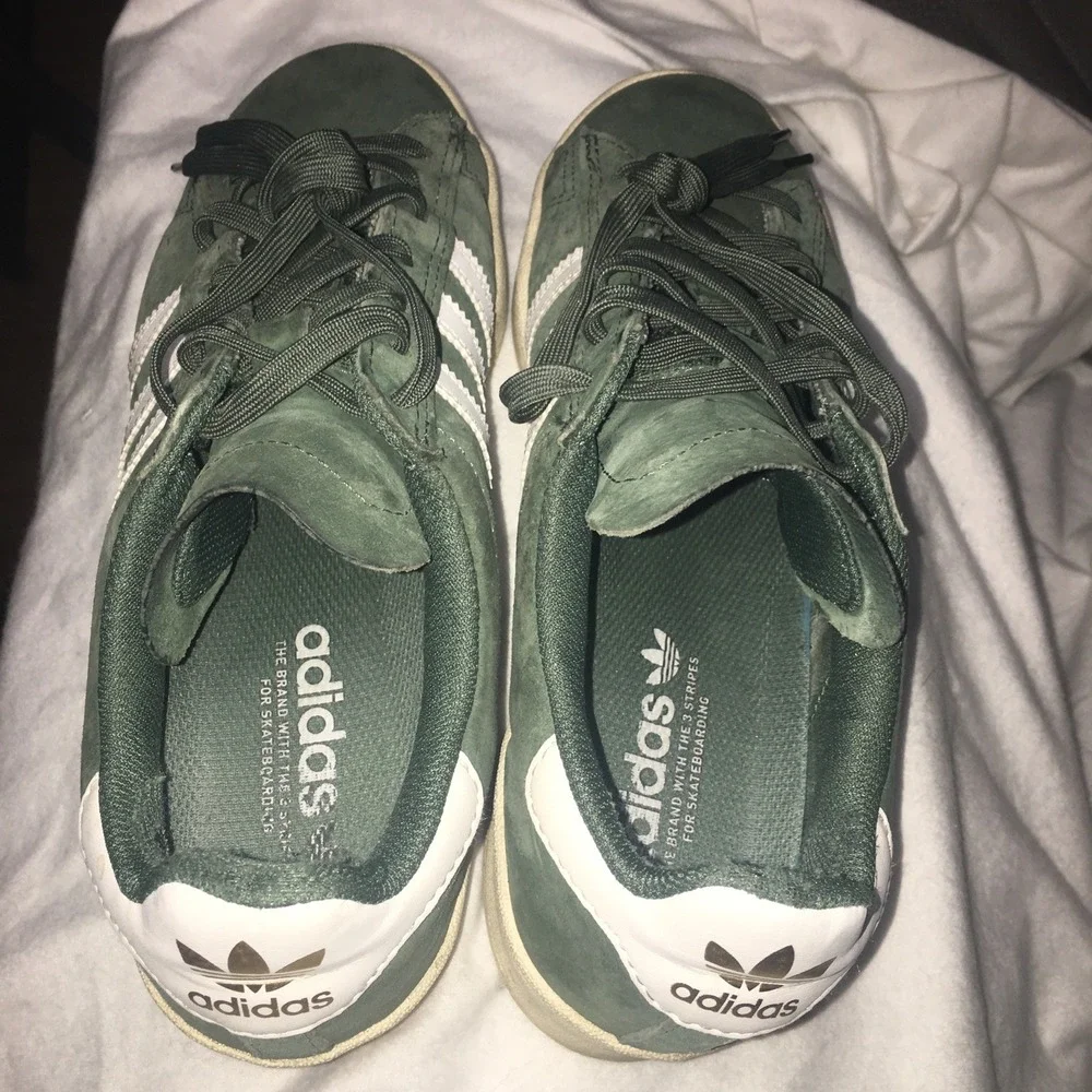 Adidas Campus Suede Sneakers Olive Green Size M8,W10